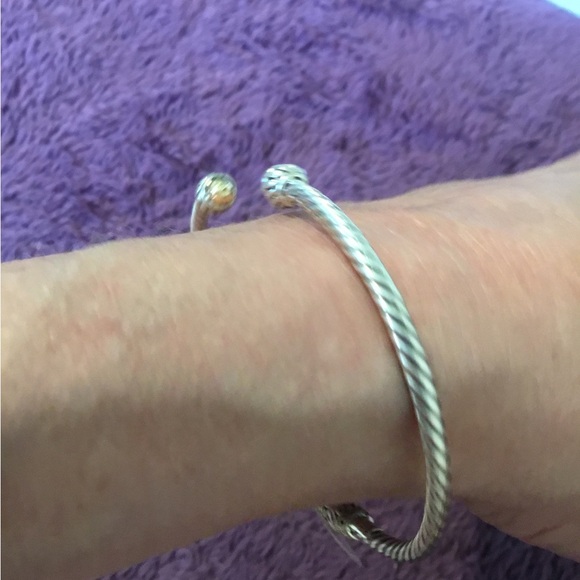 NWT Artisan Crafted Samual B 18K & Sterling Silver Flexible Hinged Bracelet - Picture 5 of 14